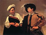 Caravaggio Canvas Paintings - The Fortune Teller I